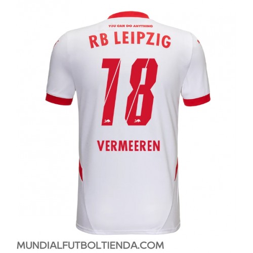 Camiseta RB Leipzig Arthur Vermeeren #18 Primera Equipación Replica 2024-25 mangas cortas